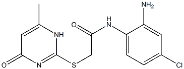 N-(2-amino-4-chlorophenyl)-2-[(6-methyl-4-oxo-1,4-dihydropyrimidin-2-yl)sulfanyl]acetamide Struktur