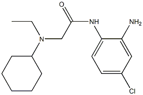 N-(2-amino-4-chlorophenyl)-2-[cyclohexyl(ethyl)amino]acetamide Struktur