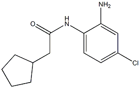 N-(2-amino-4-chlorophenyl)-2-cyclopentylacetamide Struktur