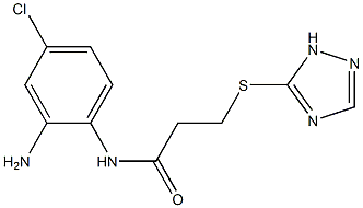 N-(2-amino-4-chlorophenyl)-3-(1H-1,2,4-triazol-5-ylsulfanyl)propanamide Struktur