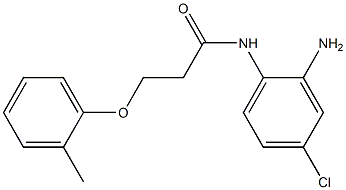 N-(2-amino-4-chlorophenyl)-3-(2-methylphenoxy)propanamide Struktur