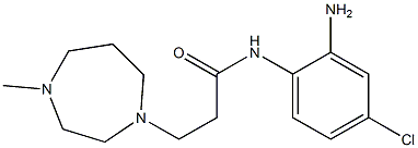 N-(2-amino-4-chlorophenyl)-3-(4-methyl-1,4-diazepan-1-yl)propanamide Struktur