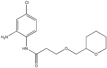 N-(2-amino-4-chlorophenyl)-3-(oxan-2-ylmethoxy)propanamide Struktur