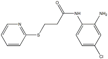 N-(2-amino-4-chlorophenyl)-3-(pyridin-2-ylsulfanyl)propanamide Struktur