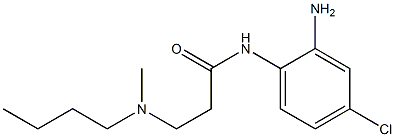 N-(2-amino-4-chlorophenyl)-3-[butyl(methyl)amino]propanamide Struktur