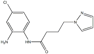 N-(2-amino-4-chlorophenyl)-4-(1H-pyrazol-1-yl)butanamide Struktur