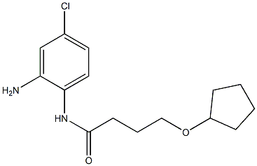 N-(2-amino-4-chlorophenyl)-4-(cyclopentyloxy)butanamide Struktur