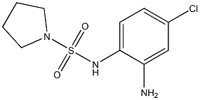 N-(2-amino-4-chlorophenyl)pyrrolidine-1-sulfonamide Struktur