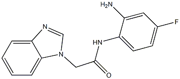 N-(2-amino-4-fluorophenyl)-2-(1H-benzimidazol-1-yl)acetamide Struktur