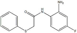 N-(2-amino-4-fluorophenyl)-2-(phenylsulfanyl)acetamide Struktur