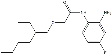 N-(2-amino-4-fluorophenyl)-2-[(2-ethylhexyl)oxy]acetamide Struktur