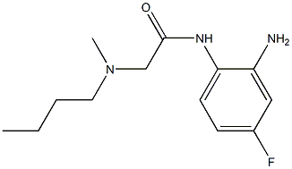 N-(2-amino-4-fluorophenyl)-2-[butyl(methyl)amino]acetamide Struktur