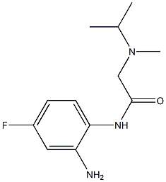 N-(2-amino-4-fluorophenyl)-2-[isopropyl(methyl)amino]acetamide Struktur