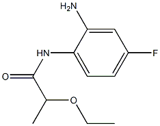 N-(2-amino-4-fluorophenyl)-2-ethoxypropanamide Struktur