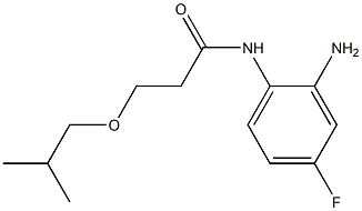 N-(2-amino-4-fluorophenyl)-3-(2-methylpropoxy)propanamide Struktur