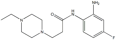 N-(2-amino-4-fluorophenyl)-3-(4-ethylpiperazin-1-yl)propanamide Struktur