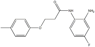 N-(2-amino-4-fluorophenyl)-3-(4-methylphenoxy)propanamide Struktur