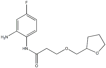 N-(2-amino-4-fluorophenyl)-3-(oxolan-2-ylmethoxy)propanamide Struktur