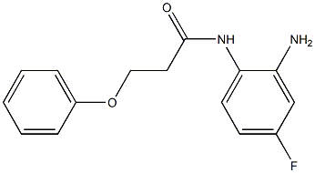 N-(2-amino-4-fluorophenyl)-3-phenoxypropanamide Struktur