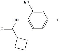 N-(2-amino-4-fluorophenyl)cyclobutanecarboxamide Struktur