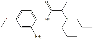 N-(2-amino-4-methoxyphenyl)-2-(dipropylamino)propanamide Struktur