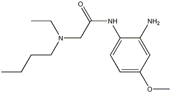 N-(2-amino-4-methoxyphenyl)-2-[butyl(ethyl)amino]acetamide Struktur