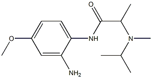 N-(2-amino-4-methoxyphenyl)-2-[isopropyl(methyl)amino]propanamide Struktur