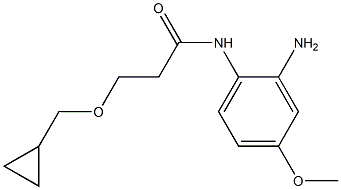 N-(2-amino-4-methoxyphenyl)-3-(cyclopropylmethoxy)propanamide Struktur