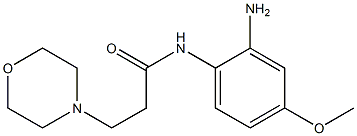 N-(2-amino-4-methoxyphenyl)-3-morpholin-4-ylpropanamide Struktur