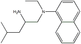 N-(2-amino-4-methylpentyl)-N-ethylnaphthalen-1-amine Struktur