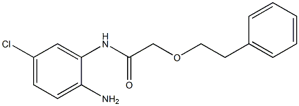 N-(2-amino-5-chlorophenyl)-2-(2-phenylethoxy)acetamide Struktur