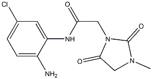 N-(2-amino-5-chlorophenyl)-2-(3-methyl-2,5-dioxoimidazolidin-1-yl)acetamide Struktur