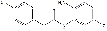 N-(2-amino-5-chlorophenyl)-2-(4-chlorophenyl)acetamide Struktur