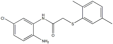 N-(2-amino-5-chlorophenyl)-2-[(2,5-dimethylphenyl)sulfanyl]acetamide Struktur