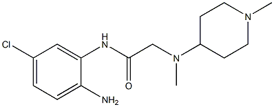 N-(2-amino-5-chlorophenyl)-2-[methyl(1-methylpiperidin-4-yl)amino]acetamide Struktur