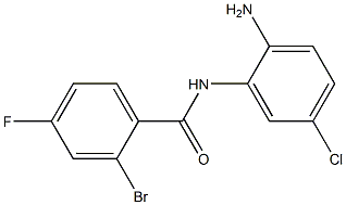 N-(2-amino-5-chlorophenyl)-2-bromo-4-fluorobenzamide Struktur