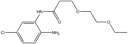 N-(2-amino-5-chlorophenyl)-3-(2-ethoxyethoxy)propanamide Struktur