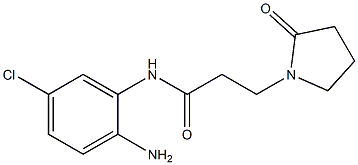 N-(2-amino-5-chlorophenyl)-3-(2-oxopyrrolidin-1-yl)propanamide Struktur