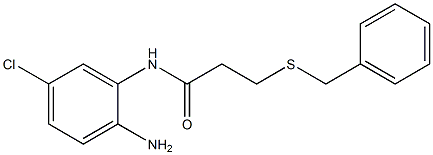 N-(2-amino-5-chlorophenyl)-3-(benzylsulfanyl)propanamide Struktur