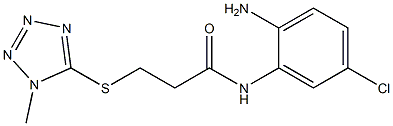 N-(2-amino-5-chlorophenyl)-3-[(1-methyl-1H-1,2,3,4-tetrazol-5-yl)sulfanyl]propanamide Struktur