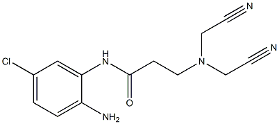 N-(2-amino-5-chlorophenyl)-3-[bis(cyanomethyl)amino]propanamide Struktur