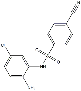 N-(2-amino-5-chlorophenyl)-4-cyanobenzene-1-sulfonamide Struktur