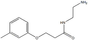 N-(2-aminoethyl)-3-(3-methylphenoxy)propanamide Struktur