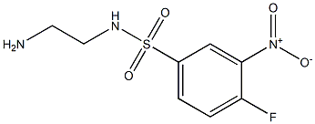 N-(2-aminoethyl)-4-fluoro-3-nitrobenzene-1-sulfonamide Struktur