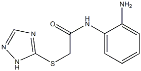 N-(2-aminophenyl)-2-(1H-1,2,4-triazol-5-ylsulfanyl)acetamide Struktur