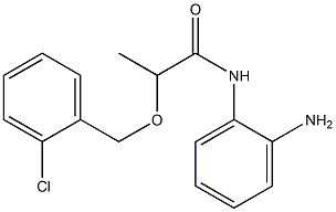 N-(2-aminophenyl)-2-[(2-chlorophenyl)methoxy]propanamide Struktur