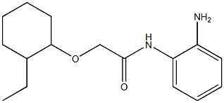 N-(2-aminophenyl)-2-[(2-ethylcyclohexyl)oxy]acetamide Struktur