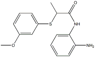 N-(2-aminophenyl)-2-[(3-methoxyphenyl)sulfanyl]propanamide Struktur