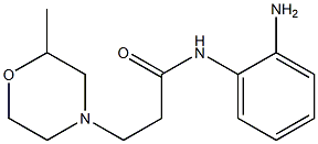 N-(2-aminophenyl)-3-(2-methylmorpholin-4-yl)propanamide Struktur