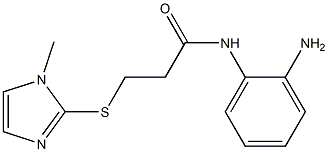 N-(2-aminophenyl)-3-[(1-methyl-1H-imidazol-2-yl)sulfanyl]propanamide Struktur